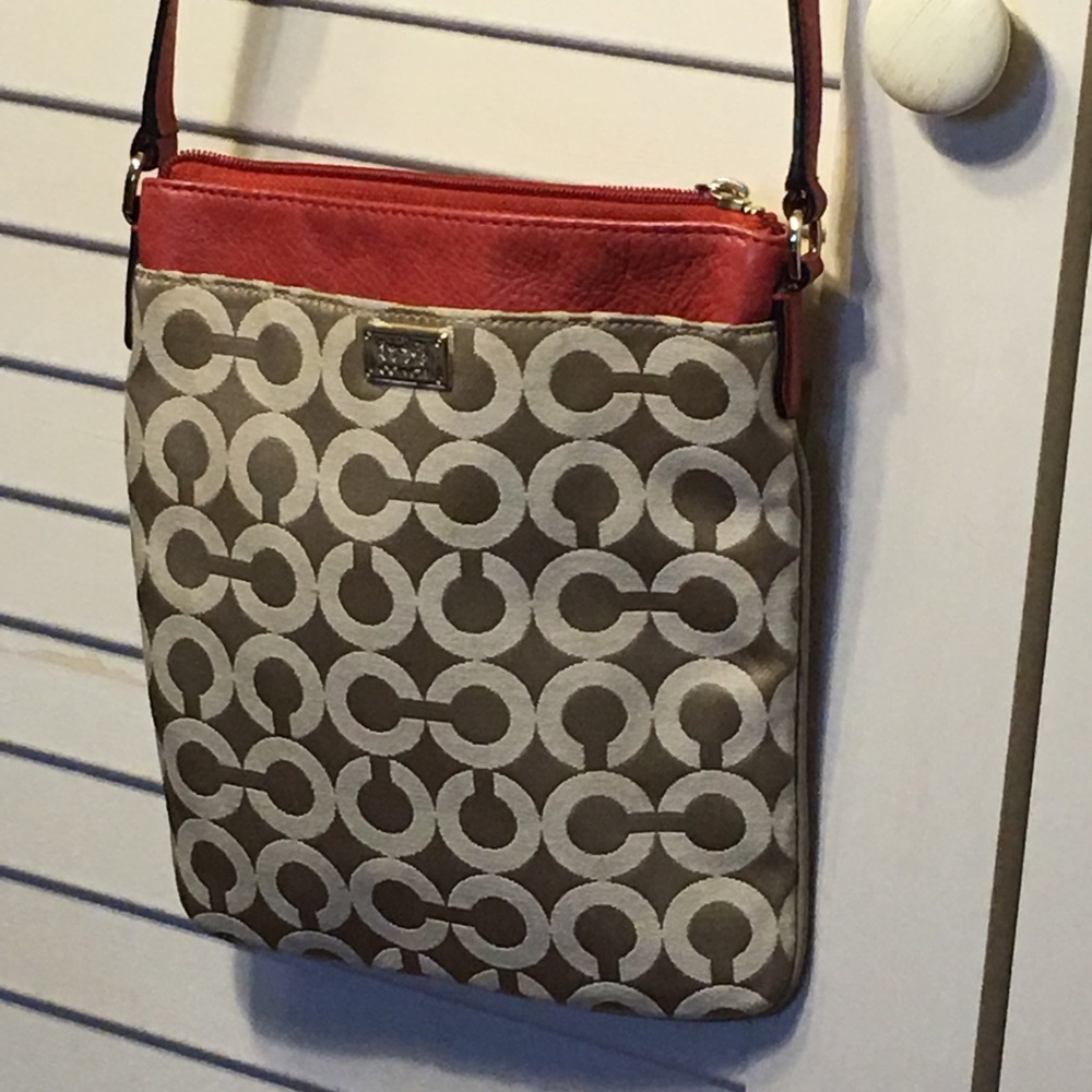 Coach Signature Coated Canvas Crossbody File Bag